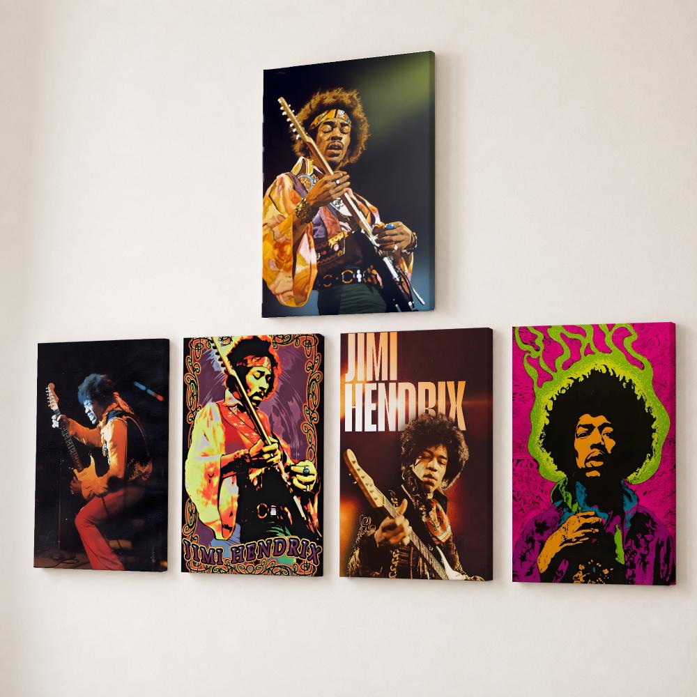Canvas Wrap Ready - Lukisan Kaligrafi J-Jimi Hendrix di Kertas