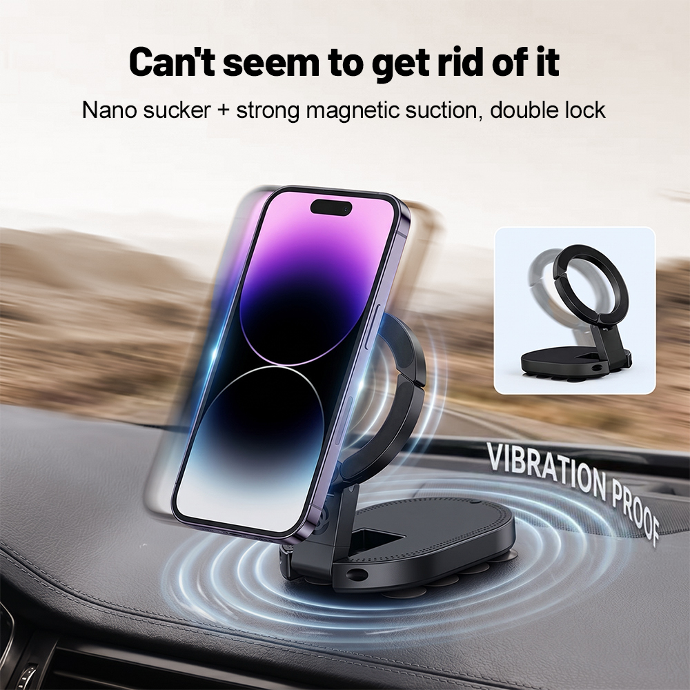 Metal Photo Panel - 360 ° Penyangga Ponsel Magnetik 3-in-1