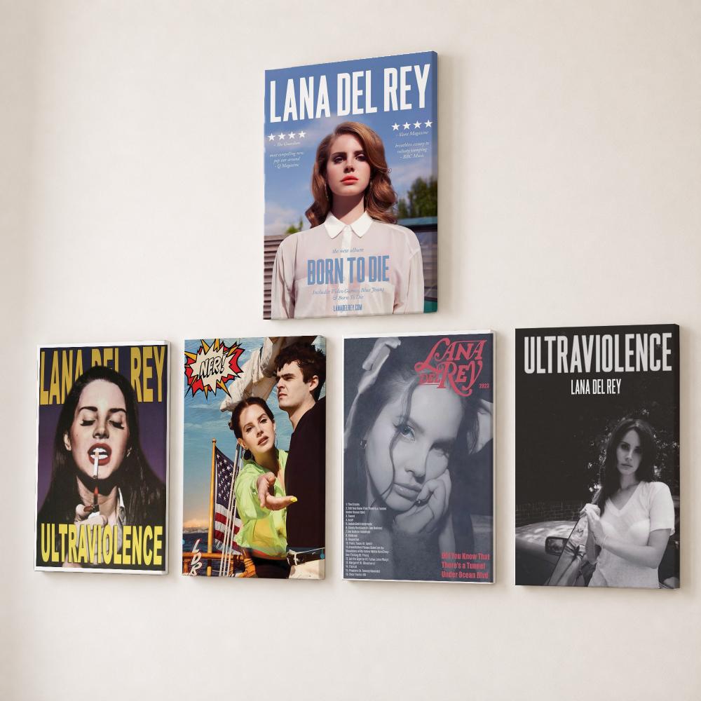 Canvas Wrap Ready - Lukisan Kaligrafi Penyanyi Terkenal L-Lana Del