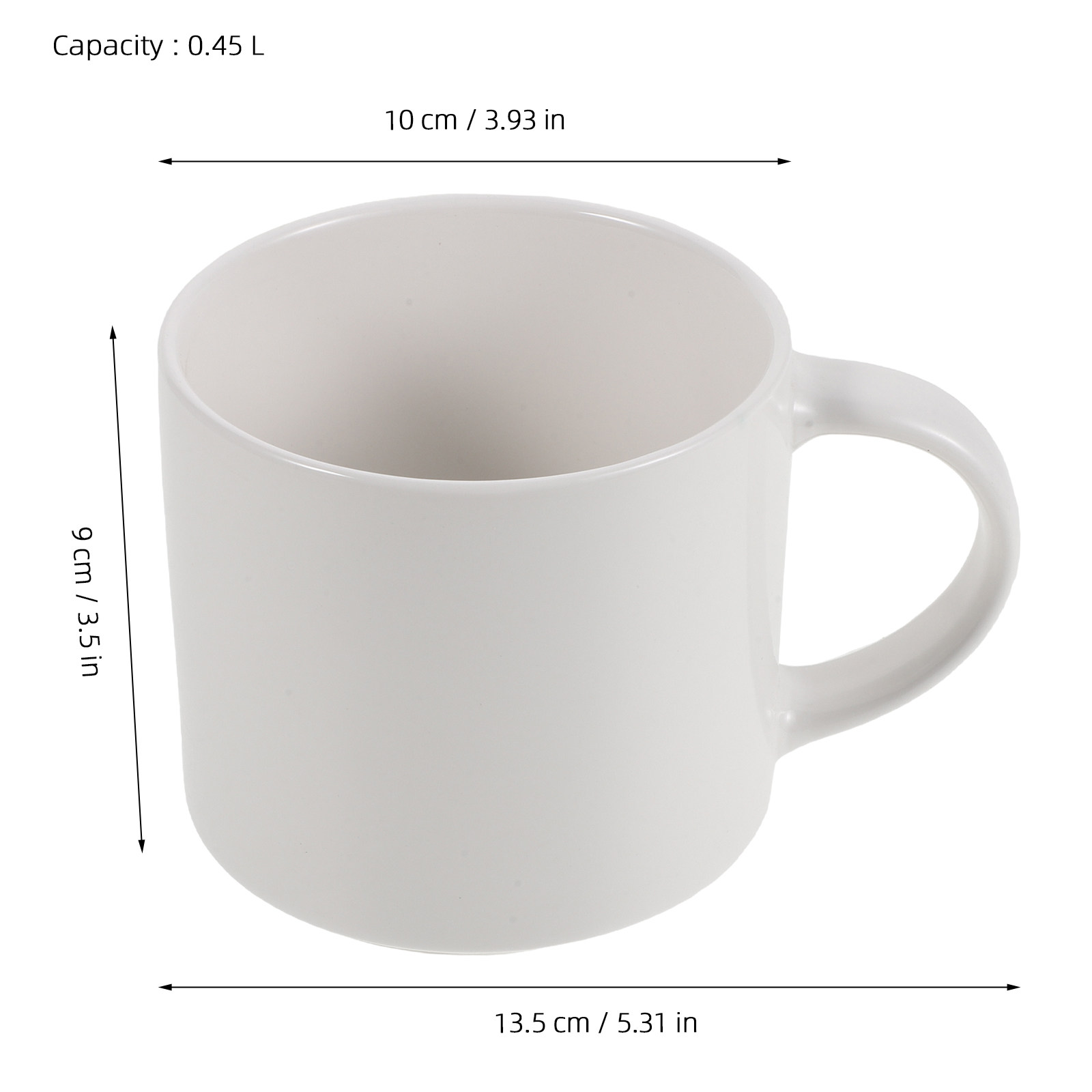Mug Kopi Keramik Putih 15 Oz d - Sublimation Mug White ulasan dan harga