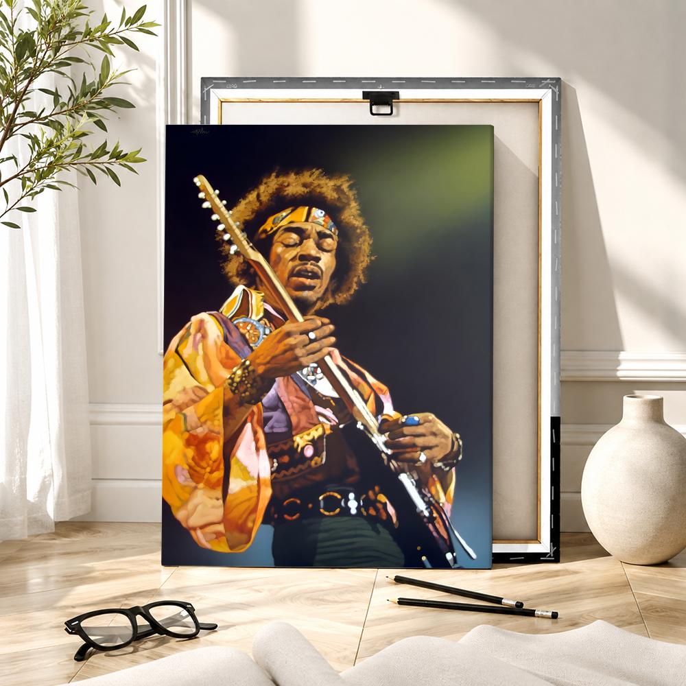 Lukisan Kaligrafi J-Jimi Hendr - Canvas Wrap Ready ulasan dan harga