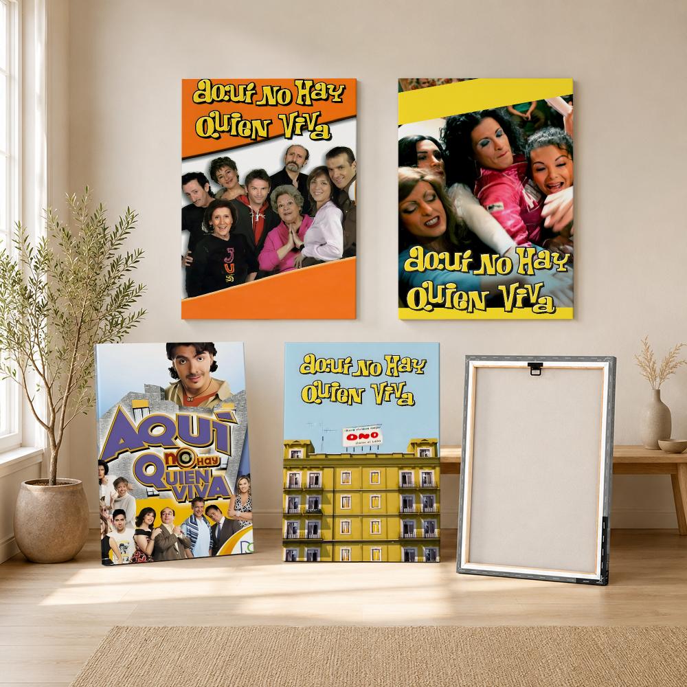 Calssic TV A-Aqui No Hay Quien - Canvas Wrap Ready ulasan dan harga