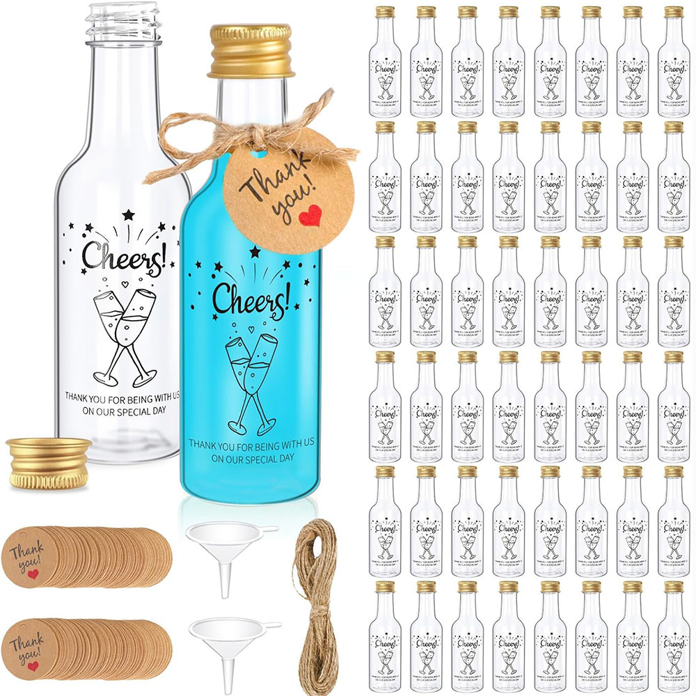 50 Botol Minuman Keras Mini, B - Water Bottle Blank ulasan dan harga