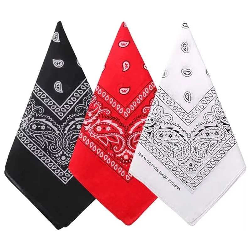 1 Buah Syal Paisley Koboi Hip  - Bandana Blank White ulasan dan harga