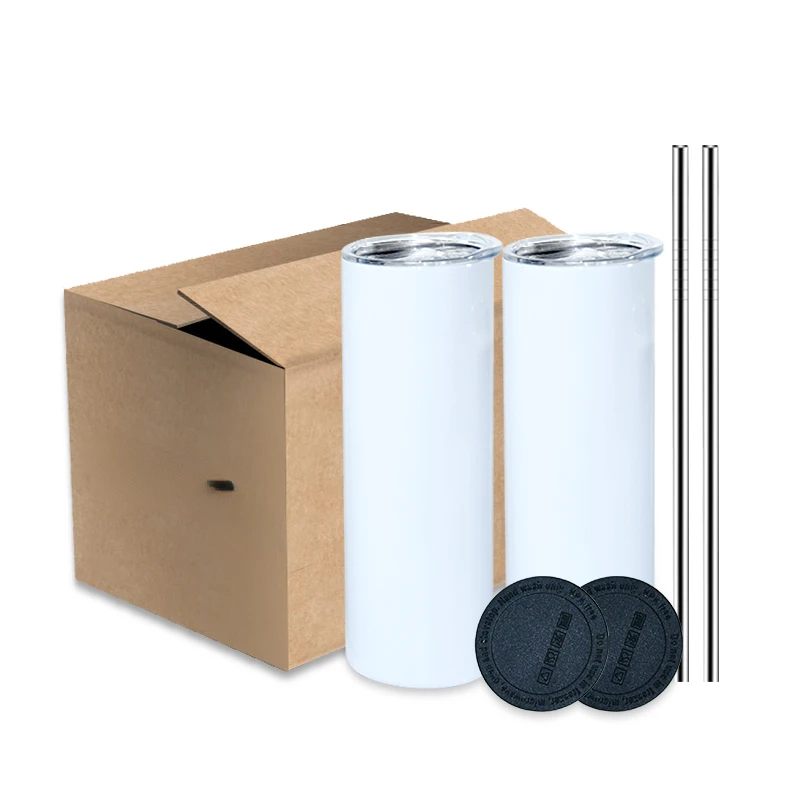Stok Gudang Tumbler Stainless  - Tumbler 20Oz White ulasan dan harga
