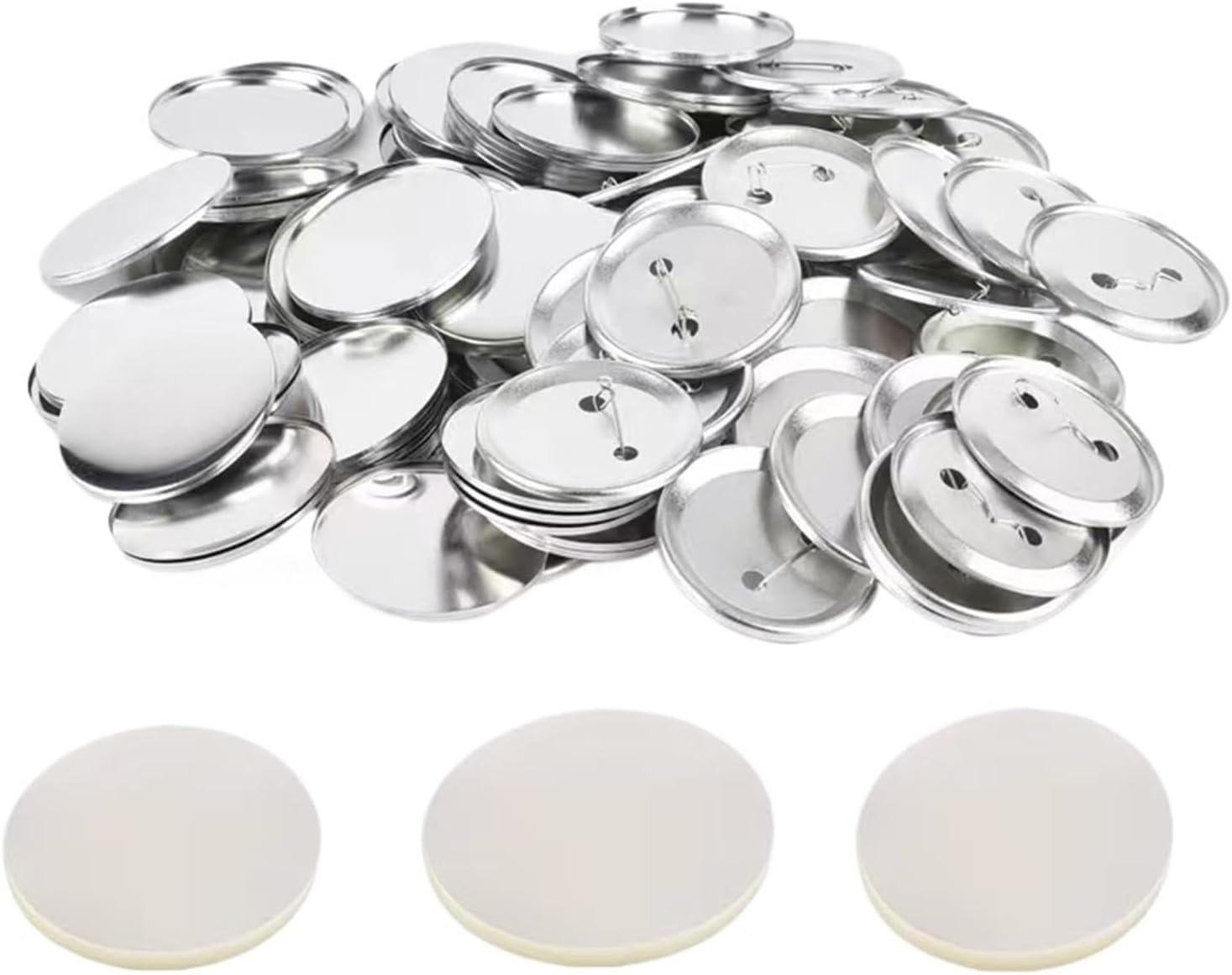 Pembuat Pin, Pembuat Pin 500pc - Button Badge Blank ulasan dan harga