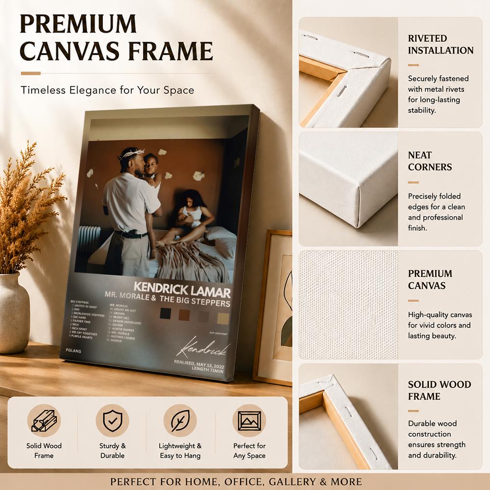 Lukisan Kaligrafi Penyanyi Rap - Canvas Wrap Ready ulasan dan harga